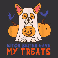 Funny Corgi Dog Lover Witch Better Have My Treats Halloween Vintage Short | Artistshot