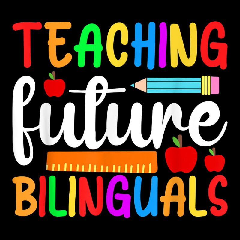 Teaching Future Bilinguals, Bilingual Spanish Teacher T Shirt Cropped Hoodie by cm-arts | Artistshot