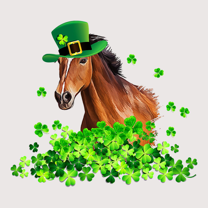 Horse Shamrock Horseback Riding Funny St Patrick S Day Gift Pocket T-Shirt by AuturoMedero | Artistshot