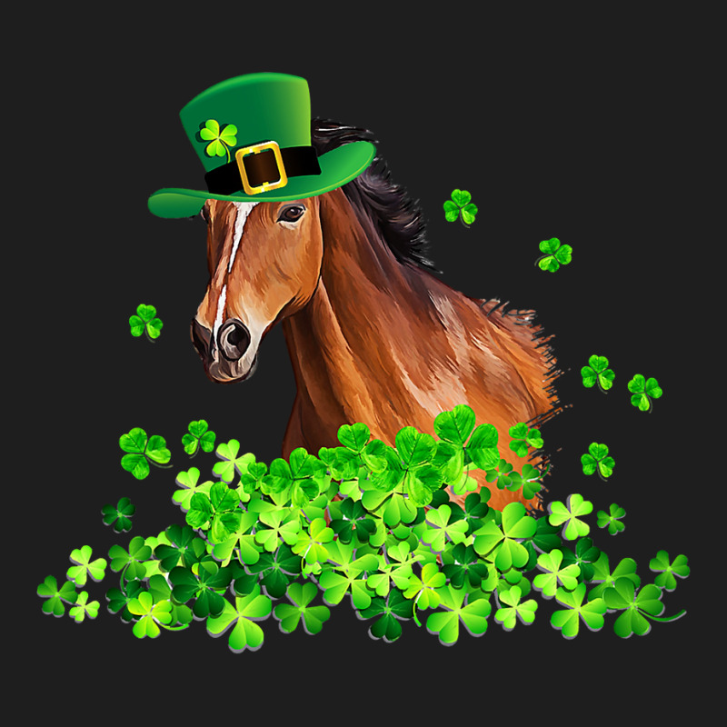 Horse Shamrock Horseback Riding Funny St Patrick S Day Gift Classic T-shirt by AuturoMedero | Artistshot