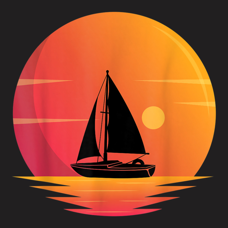 Great Yacht In Sunset Outfit Sailing Boat Sailboat T-shirt | Artistshot