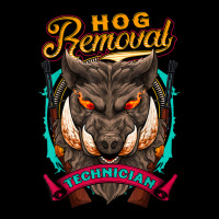 Hog Removal Technician Funny Wild Hog Hunter Pig Roast Party Pocket T-shirt | Artistshot