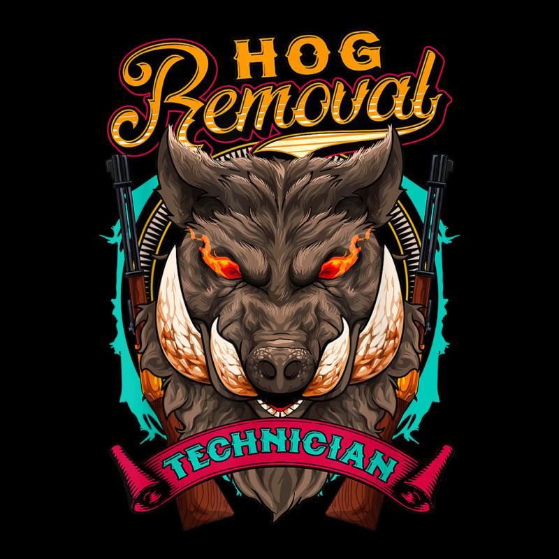 Hog Removal Technician Funny Wild Hog Hunter Pig Roast Party Pocket T-shirt | Artistshot