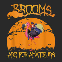 Brooms Are For Amateurs Halloween Witch Riding Flamingo Printed Hat | Artistshot