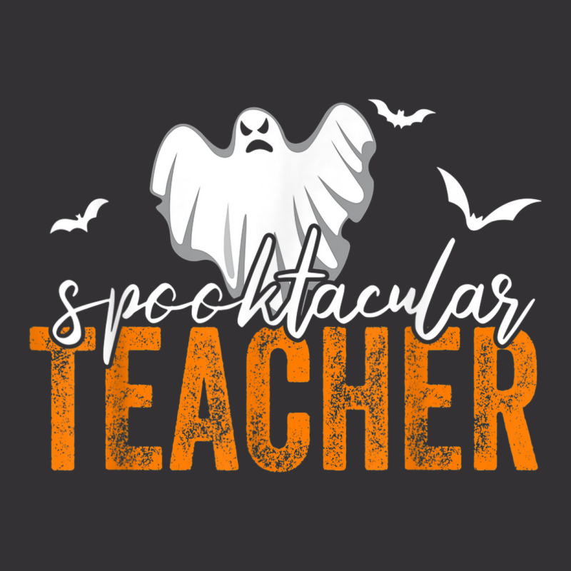 Spooktacular Teacher Spooky Ghost Teacher Halloween Women Vintage Hoodie And Short Set by Complete | Artistshot