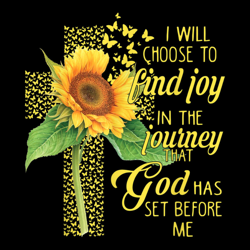 I Will Choose To Find Joy In The Journey God Sunflower Cross Youth Hoodie | Artistshot