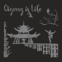 Qi Gong Clothing For Tai Chi Exercises With Chigong And Yoga Ladies Fitted T-shirt | Artistshot