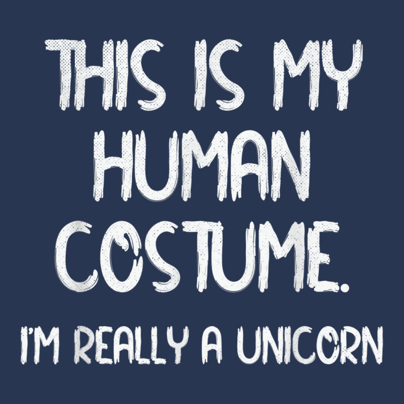 This Is My Human Costume Funny I'm A Unicorn Halloween Party Men Denim Jacket | Artistshot