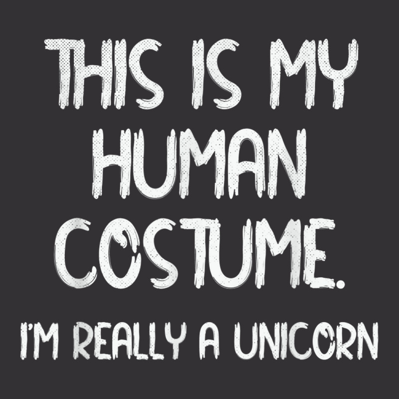 This Is My Human Costume Funny I'm A Unicorn Halloween Party Vintage Hoodie And Short Set | Artistshot