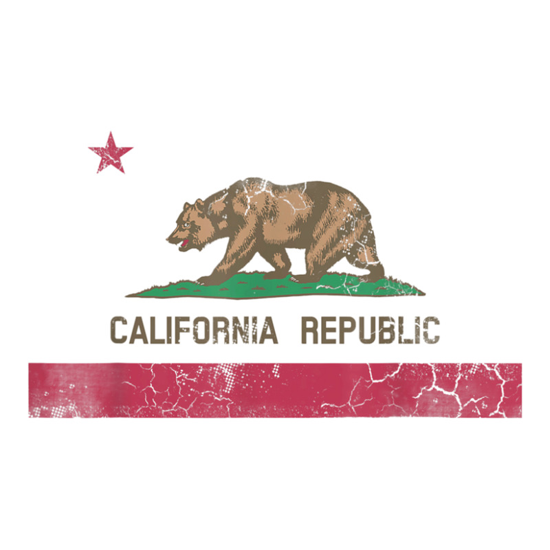 California Republic Flag State Vintage Fade Youth Zipper Hoodie by cm-arts | Artistshot