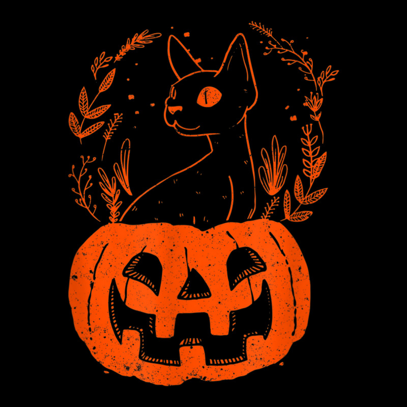 Halloween Pumpkin With Cat Halloween Party V-neck Tee | Artistshot