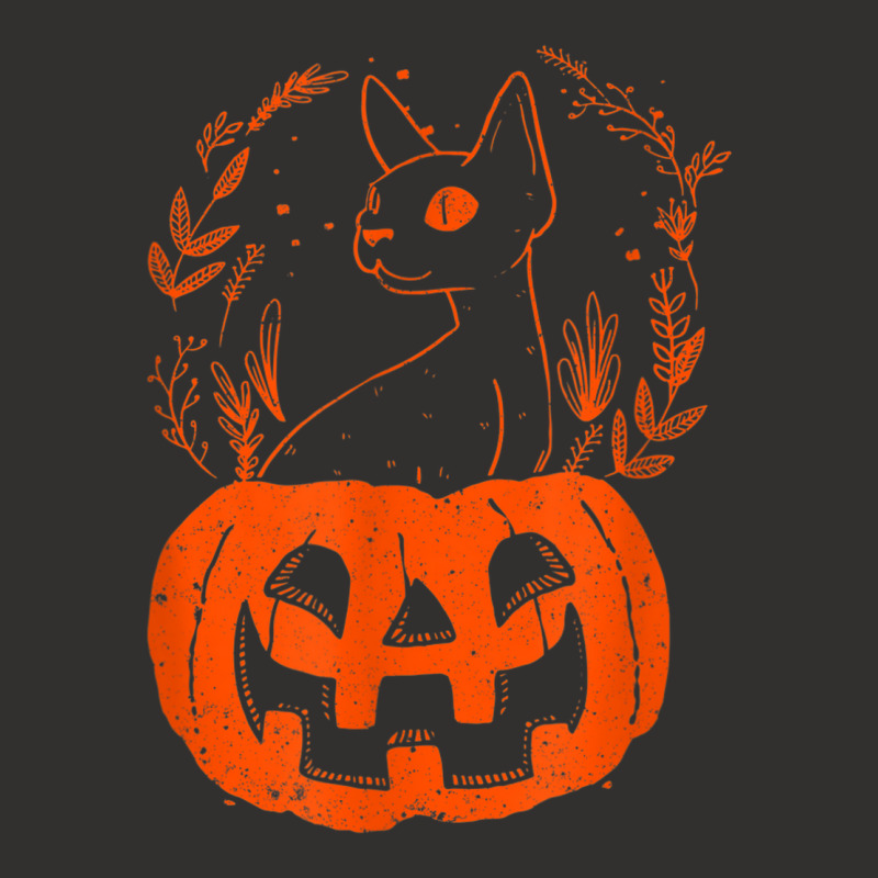 Halloween Pumpkin With Cat Halloween Party Champion Hoodie | Artistshot