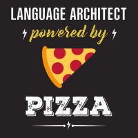 Language Architect Powered By Pizza Funny Gift Vintage Cap | Artistshot