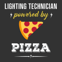 Lighting Technician Powered By Pizza Funny Gift Baby Bodysuit | Artistshot