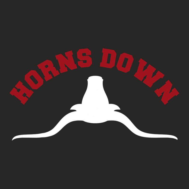 Horns Down Horns Down Texas Tuck Fexas Ladies Fitted T-Shirt by cm-arts | Artistshot