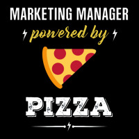 Marketing Manager Powered By Pizza Funny Gift Adjustable Cap | Artistshot