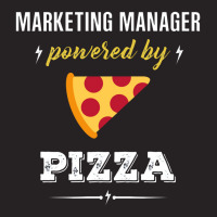 Marketing Manager Powered By Pizza Funny Gift Vintage Cap | Artistshot