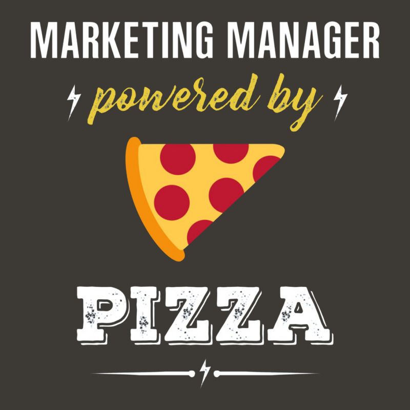 Marketing Manager Powered By Pizza Funny Gift Bucket Hat by cm-arts | Artistshot