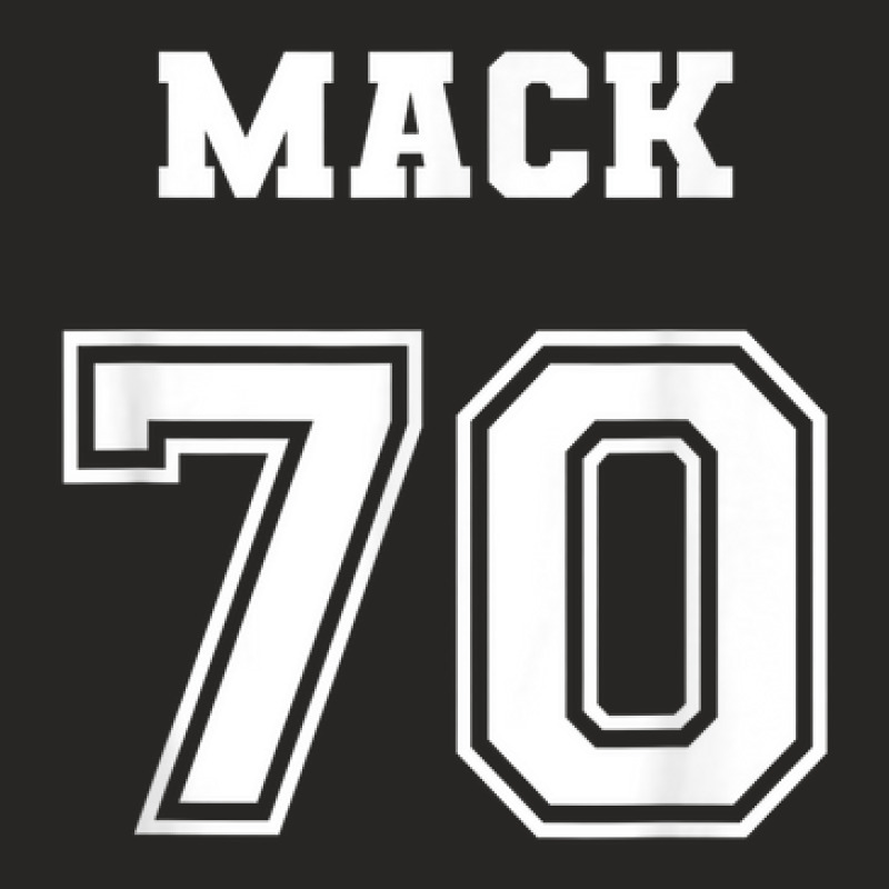 Jersey Style Mack Name Nickname 1970 70 Birthday Ladies Fitted T-Shirt by Dapper | Artistshot