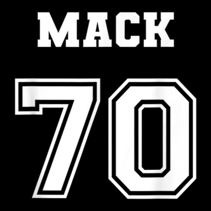 Jersey Style Mack Name Nickname 1970 70 Birthday Women's V-Neck T-Shirt by Dapper | Artistshot