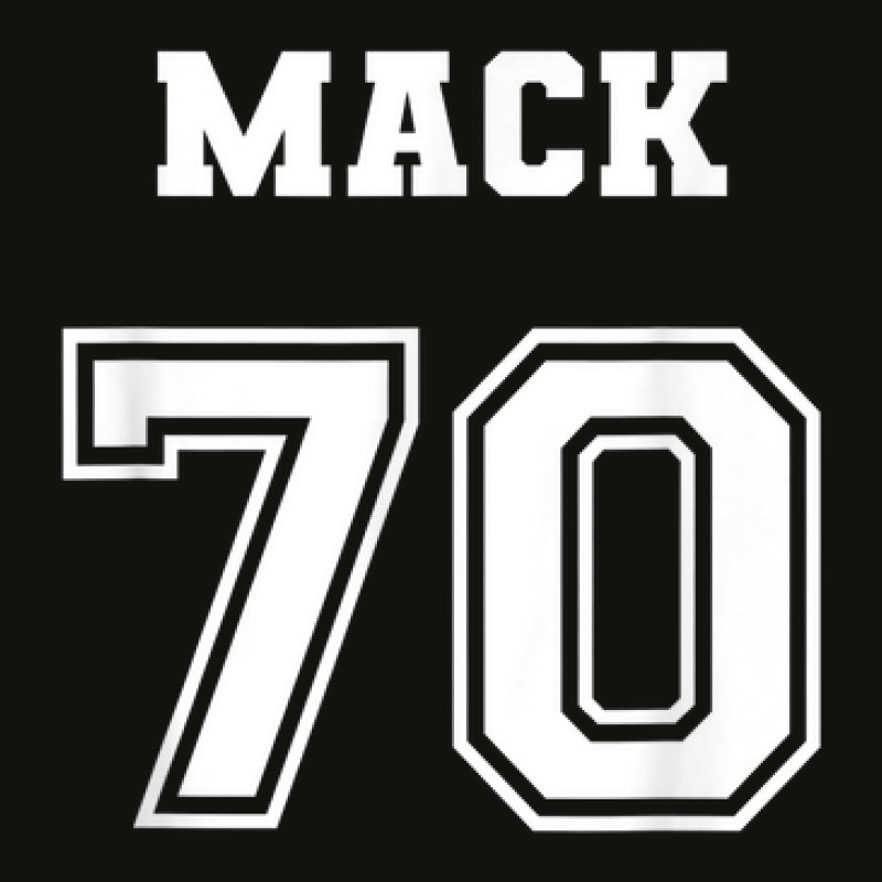 Jersey Style Mack Name Nickname 1970 70 Birthday Scorecard Crop Tee by Dapper | Artistshot