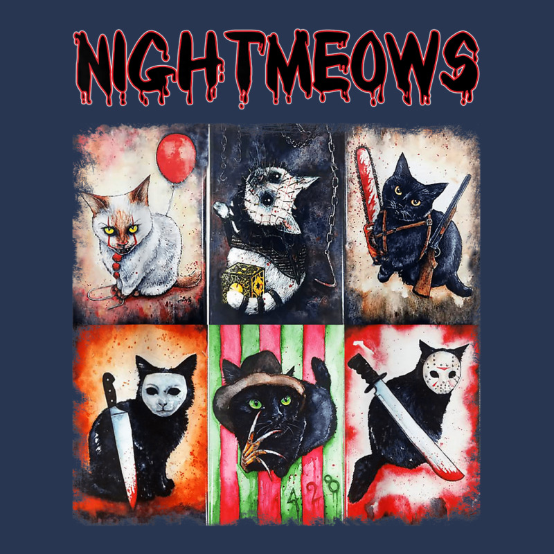 Ads Cat Nightmeows Campy 80's Horror Cats Horror Halloween Ladies Denim Jacket | Artistshot