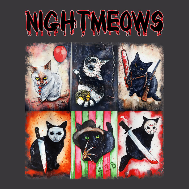 Ads Cat Nightmeows Campy 80's Horror Cats Horror Halloween Ladies Curvy T-shirt | Artistshot