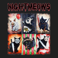 Ads Cat Nightmeows Campy 80's Horror Cats Horror Halloween Ladies Polo Shirt | Artistshot