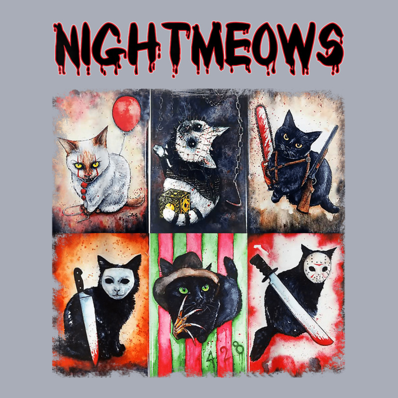 Ads Cat Nightmeows Campy 80's Horror Cats Horror Halloween Tank Dress | Artistshot