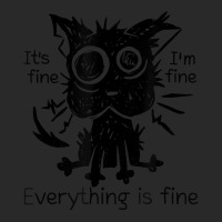 Everything Is Fine Funny Stressed Out Cat Graphic T Shirt Printed Hat | Artistshot