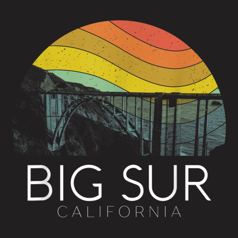 Big Sur California Beach Central Coast Retro Forest Camping T Shirt T-Shirt by genze | Artistshot