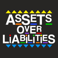 Assets Over Liabilities Accountant 80's 90's Style Pullover Hoodie Ladies Fitted T-shirt | Artistshot