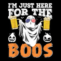 Im Just Here For The Boos Halloween Ghost Drink Beer Costume Women's V-neck T-shirt | Artistshot