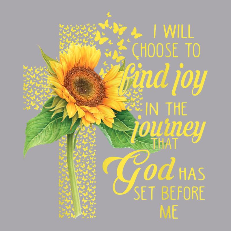 I Will Choose To Find Joy In The Journey God Sunflower Cross Youth 3/4 Sleeve | Artistshot