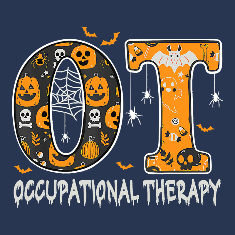 Ot Occupational Therapy Therapist Halloween Ota Spooky Men Denim Jacket | Artistshot