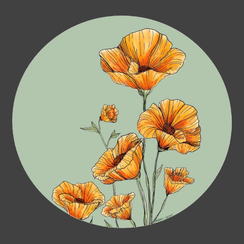 California Poppies Vintage T-shirt | Artistshot