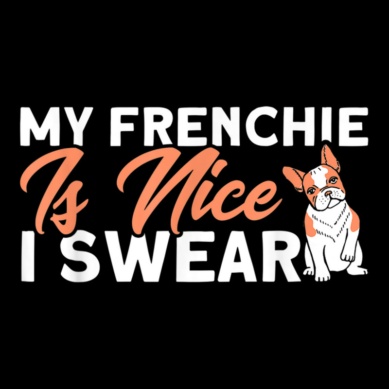 My Frenchie Is Nice I Swear French Bulldog Dog Lover V-neck Tee | Artistshot