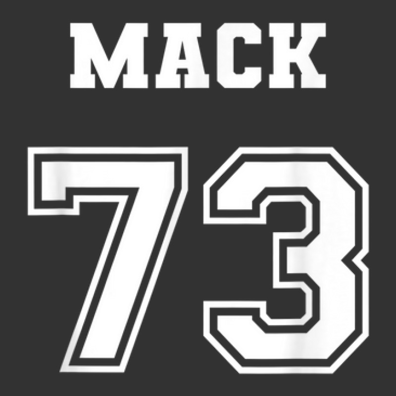 Jersey Style Mack Name Nickname 1973 73 Birthday Baby Bodysuit by Lambent | Artistshot