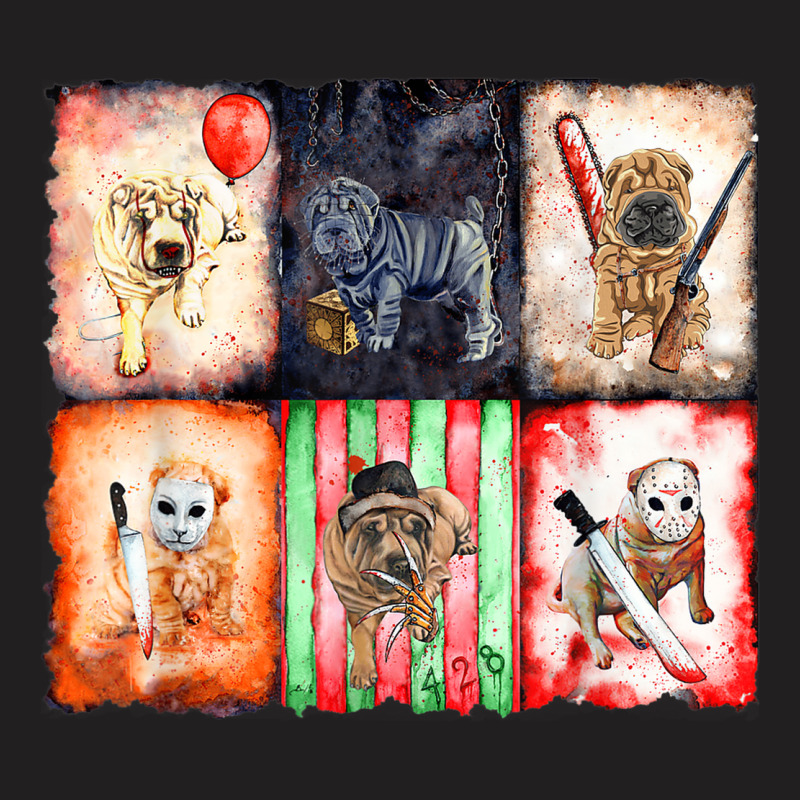 Ads Shar Pei Horror Halloween T-shirt | Artistshot