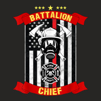 Battalion Chief American Firefighter Fireman Hero Design Ladies Fitted T-shirt | Artistshot