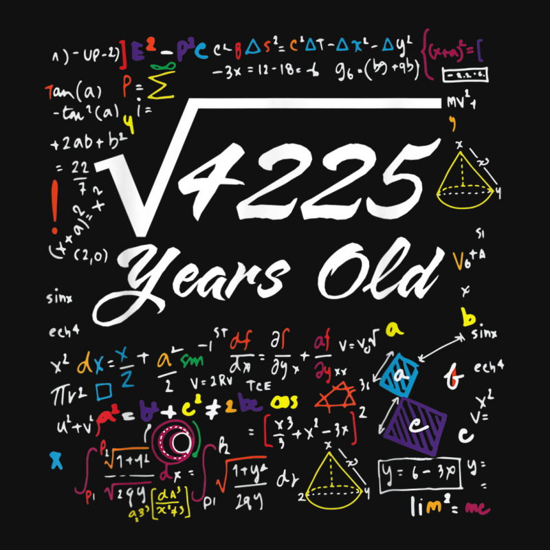 Square Root Of 4225 65th Birthday 65 Years Old Math Birthday License 65th-birthday-square-root-of-4225-digital-art-by-wowshirt-fine-art