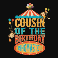 Cousin Of The Birthday Ringmaster Kids Circus Party B-day Crop Top | Artistshot