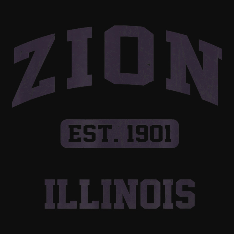 Zion Illinois Il Vintage State Athletic Style Crop Top by Clinical | Artistshot