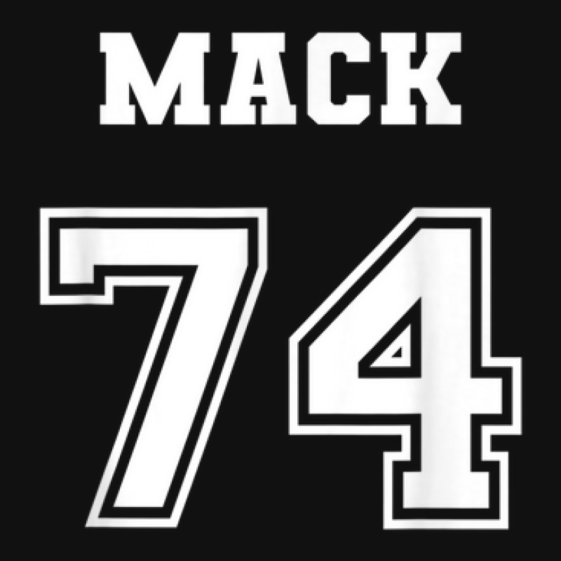 Jersey Style Mack Name Nickname 1974 74 Birthday Baby Beanies by Amenity | Artistshot