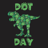 International Dot Day Green Polka Dot T Rex Dinosaur Kids T-shirt | Artistshot