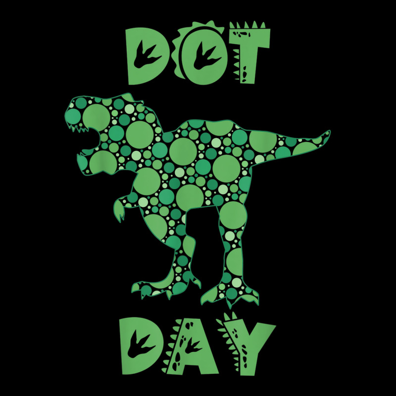 International Dot Day Green Polka Dot T Rex Dinosaur Kids Pocket T-Shirt by Prismatic | Artistshot