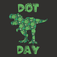 International Dot Day Green Polka Dot T Rex Dinosaur Kids Champion Hoodie | Artistshot