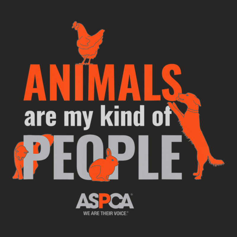 Aspca Animals Are My Kind Of People Dark Ladies Fitted T-Shirt by King Davila | Artistshot