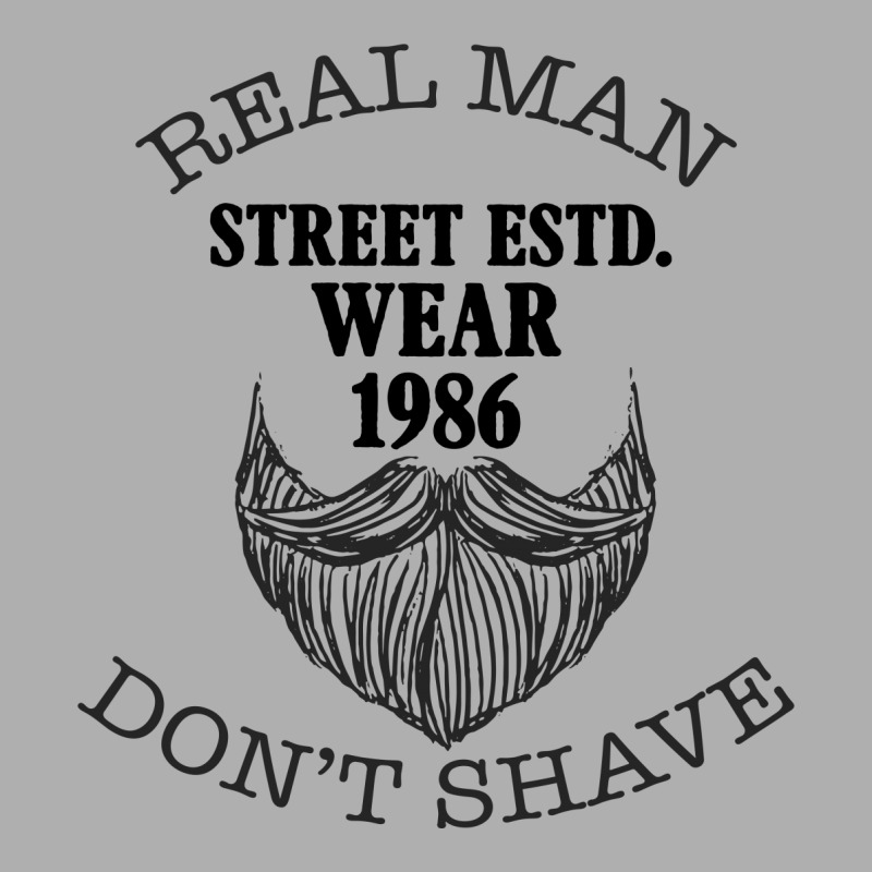 Real Man Don't Shave Ladies Fitted T-Shirt by autlu2024 | Artistshot