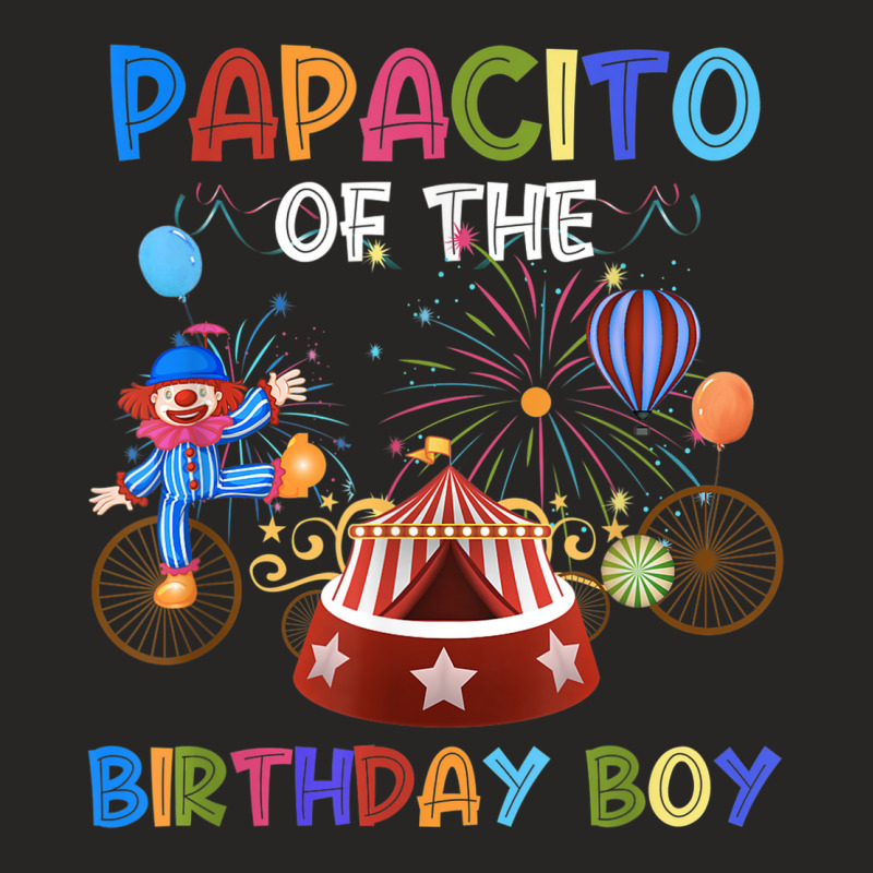 Papacito Of The Birthday Boy Ringmaster Circus Birthday Ladies Fitted T-Shirt by Color | Artistshot